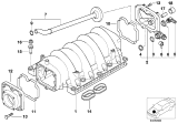 Diagram for 1998 BMW 540i Intake Manifold - 11611435361