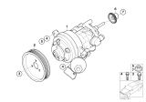 Diagram for BMW 745i Power Steering Pump - 32416760070