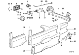 Diagram for 1997 BMW 328i Door Lock Actuator - 67116987627