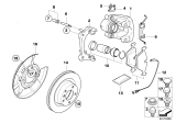 Diagram for 2011 BMW 328i xDrive Brake Caliper - 34216768697