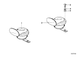 Diagram for BMW 633CSi Horn - 61331371914