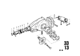 Diagram for 1996 BMW 318ti Differential Seal - 33121214080