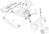 Diagram for BMW 325i PCV Valve - 11617501566