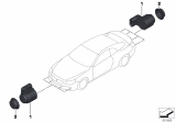 Diagram for BMW Alpina B6 xDrive Gran Coupe Parking Assist Distance Sensor - 66209297700