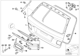 Diagram for BMW 325i Back Glass Lift Support - 51248232873