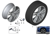 Diagram for 2018 BMW X2 Alloy Wheels - 36107849120