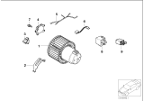 Diagram for 1995 BMW 318ti Blower Motor Resistor - 64118372775