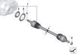 Diagram for 2016 BMW X4 Axle Shaft - 33207598037