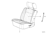 Diagram for 1991 BMW 525i Seat Cushion Pad - 52108104843