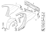 Diagram for 2009 BMW 528i Fender Splash Shield - 51717033752