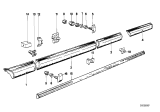 Diagram for 1989 BMW 635CSi Door Moldings - 51131889485