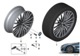 Diagram for 2020 BMW M850i xDrive Gran Coupe Alloy Wheels - 36118072025