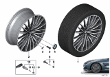 Diagram for 2019 BMW M850i xDrive Alloy Wheels - 36118072025