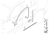 Diagram for 2007 BMW X3 Door Moldings - 51333427639