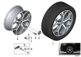 Diagram for 2017 BMW X1 Alloy Wheels - 36116856070