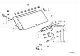 Diagram for 1993 BMW 525iT Trunk Latch - 51248120167