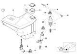 Diagram for 2003 BMW X5 Washer Reservoir - 61678252738