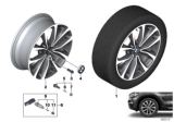 Diagram for 2020 BMW X4 Alloy Wheels - 36116877326