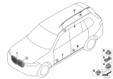 Diagram for 2019 BMW X7 Door Moldings - 51138091889