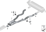 Diagram for BMW 840i Exhaust Pipe - 18309488150