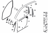 Diagram for BMW 550i GT Window Channel - 51337196343