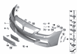 Diagram for 2017 BMW M6 Bumper Reflector - 63147845429