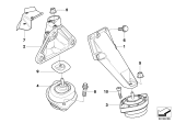 Diagram for 2004 BMW 330xi Engine Mount - 22116750852