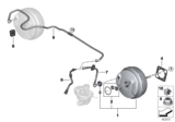 Diagram for BMW X4 M Brake Booster Vacuum Hose - 11668610507