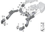Diagram for BMW 550i Air Intake Coupling - 13717577451