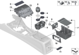 Diagram for BMW 330i xDrive Cup Holder - 51166809803