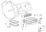 Diagram for BMW 325i Transmission Pan - 24111218896