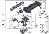 Diagram for BMW Intake Manifold Gasket - 11618517159