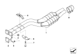 Diagram for 2005 BMW 325Ci Exhaust Pipe - 18307515236