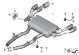 Diagram for BMW X4 M Exhaust Resonator - 18308093533
