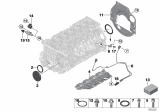 Diagram for 2016 BMW 640i Oil Pan Gasket - 11137600482