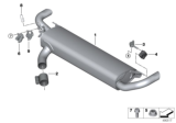 Diagram for BMW X6 Exhaust Pipe - 18307935430