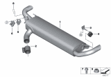 Diagram for BMW X6 Exhaust Resonator - 18307935430