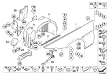 Diagram for 2005 BMW 645Ci Fender Splash Shield - 51717052474