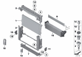 Diagram for 2016 BMW 535i xDrive Oil Cooler - 17117570100