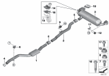 Diagram for 2018 BMW 540i Muffler - 18308652306