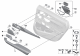 Diagram for 2018 BMW 640i xDrive Gran Turismo Door Armrest - 51427466747