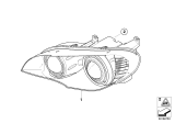 Diagram for 2008 BMW X5 Headlight - 63117289002