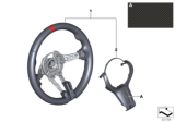 Diagram for BMW 550i GT xDrive Steering Wheel - 32302253649