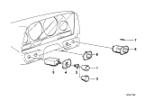 Diagram for 1975 BMW 530i Hazard Warning Switches - 61311356197