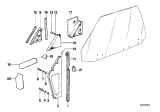 Diagram for 1987 BMW 635CSi Window Channel - 51321965835