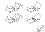 Diagram for BMW 740iL Center Console Base - 51162423073