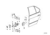 Diagram for 1995 BMW 525i Door Hinge - 41521934111