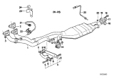 Diagram for 1991 BMW 525i Catalytic Converter - 11761716781