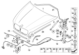 Diagram for BMW X6 Hood Cable - 51237184452