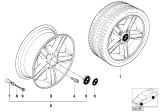 Diagram for 1999 BMW 328i Alloy Wheels - 36111094505